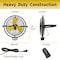 Edendirect Wall Mount Fan, 20 in Blade Dia, 3 Speeds Speeds, 120, 29 in W IR-FAN7503 - alternate 5